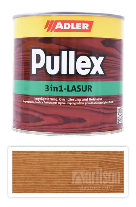 ADLER Pullex 3in1 Lasur - tenkovrstvá impregnační lazura 0.75 l Modřín