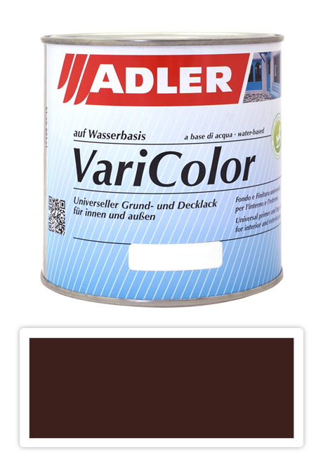 ADLER Varicolor - vodou ředitelná krycí barva univerzál 0.75 l Mahagonibraun / Mahagonová hnědá RAL 8016