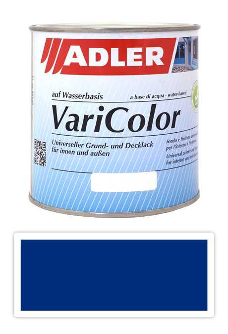 ADLER Varicolor - vodou ředitelná krycí barva univerzál 0.75 l Signalblau / Signální modrá RAL 5005