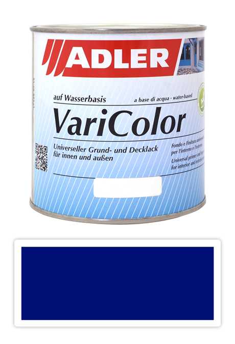 ADLER Varicolor - vodou ředitelná krycí barva univerzál 0.75 l Ultramarinblau / Ultramarínová RAL 5002