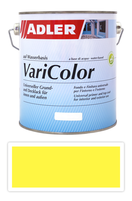 ADLER Varicolor - vodou ředitelná krycí barva univerzál 2.5 l Schwefelgelb / Sírově žlutá RAL 1016