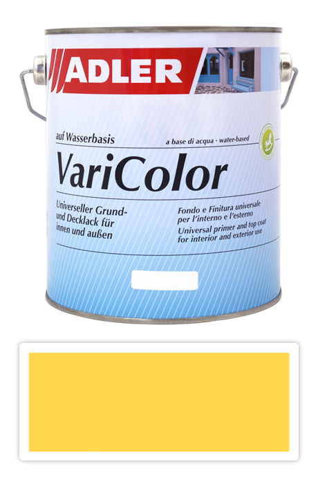 ADLER Varicolor - vodou ředitelná krycí barva univerzál 2.5 l Zinkgelb / Zinkově žlutá RAL 1018