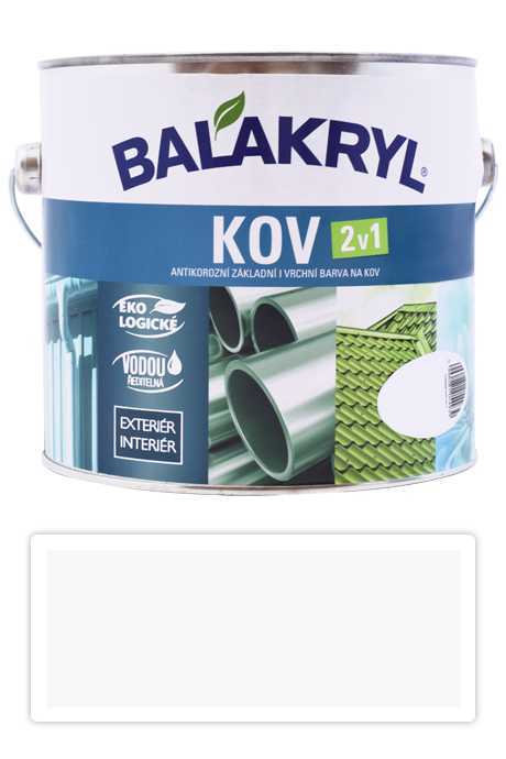 BALAKRYL Kov 2v1 - vodou ředitelná antikorozní barva na kov 2