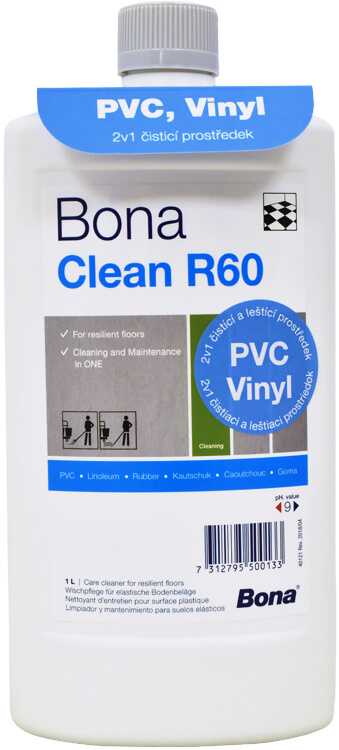 BONA Clean R60 - čisticí a ochranný prostředek na vinyl a PVC 2v1 1 l