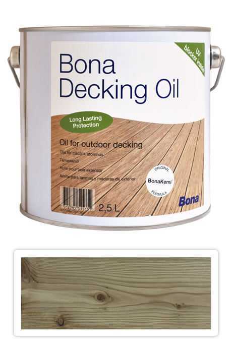 BONA Decking Oil - olej pro impregnaci a ochranu dřeva v exteriéru 2.5 l Neutrální