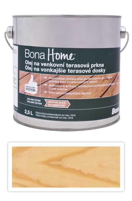 BONA Home Olej na venkovní terasová prkna 2.5 l Bezbarvý