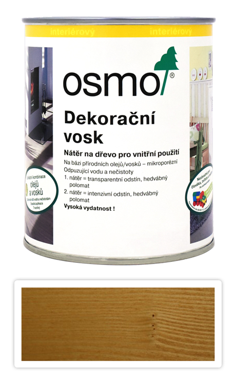 Dekorační vosk OSMO transparentní 0
