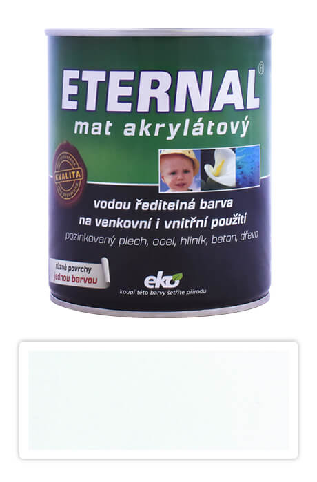 ETERNAL Mat akrylátový - vodou ředitelná barva 0.7 l Bílá 01