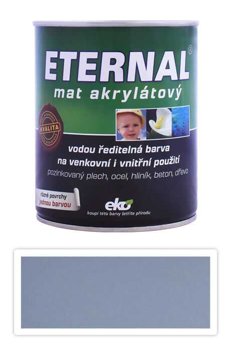 ETERNAL Mat akrylátový - vodou ředitelná barva 0.7 l Středně šedá 03