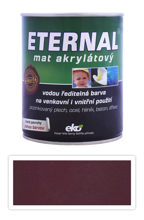 ETERNAL Mat akrylátový - vodou ředitelná barva 0.7 l Višňová 023