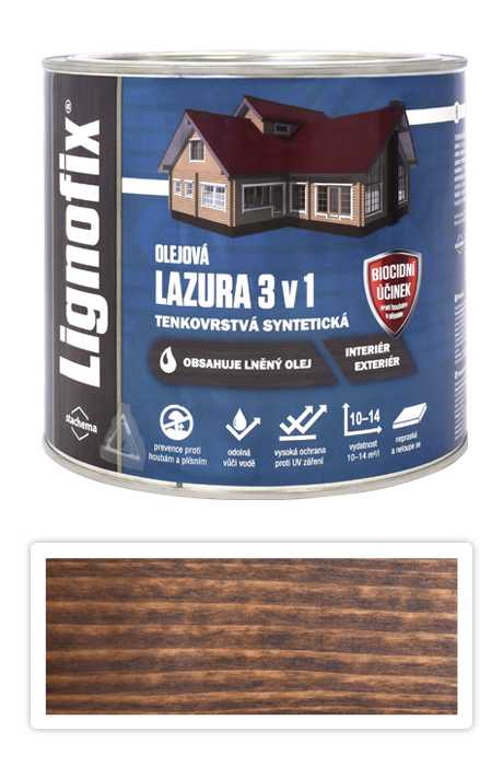 Lignofix LAZURA 3v1 - olejová lazura s biocidem 2.2 l Wenge