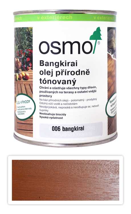 OSMO Speciální olej na terasy 0.75 l Bangkirai 006