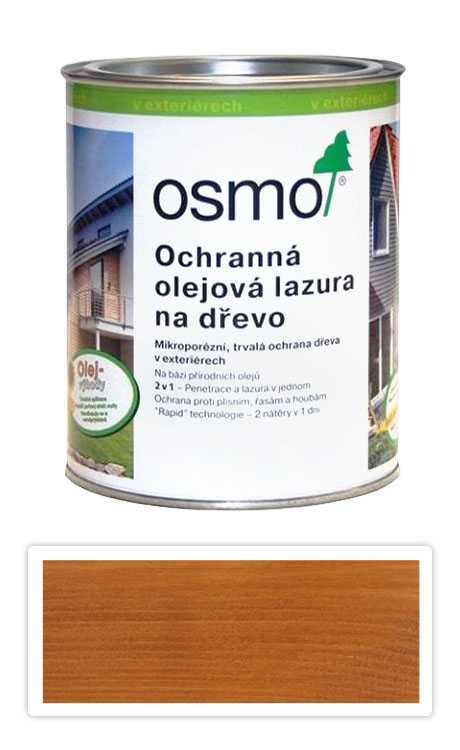 Ochranná olejová lazura OSMO 0.75l Dub