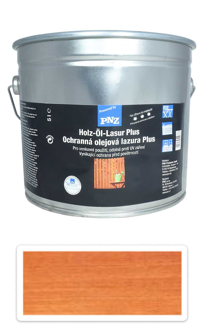 PNZ Ochranná olejová lazura Plus 5 l Cedr