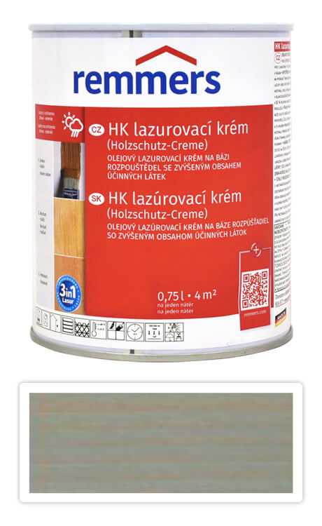 REMMERS HK lazurovací krém 0.75 l Stříbrnošedý