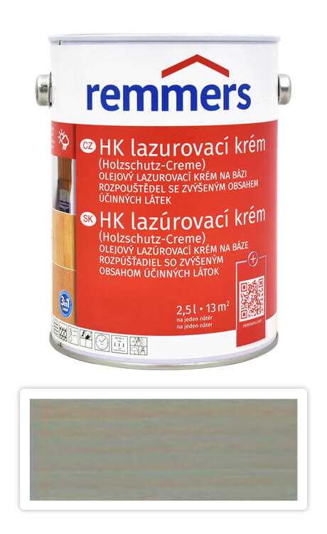 REMMERS HK lazurovací krém 2.5 l Stříbrnošedý