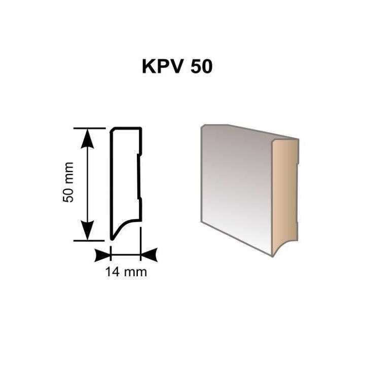 Soklová lišta KPV50 Dub hnědý D100101