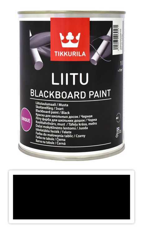 TIKKURILA Liitu blackboard paint - tabulová barva 1 l Černá