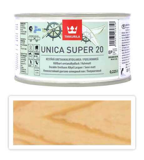 TIKKURILA Unica Super 20 - podlahový lak 0.225 l Polomatný