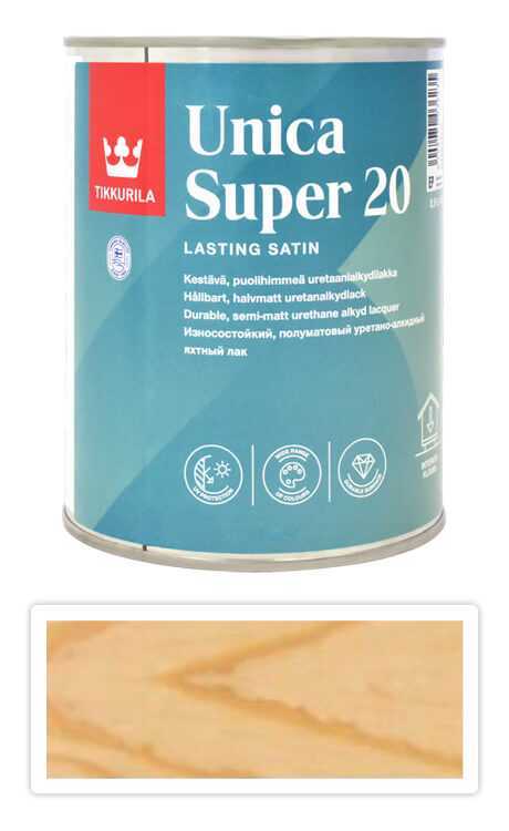 TIKKURILA Unica Super 20 - podlahový lak 0.9 l Polomatný