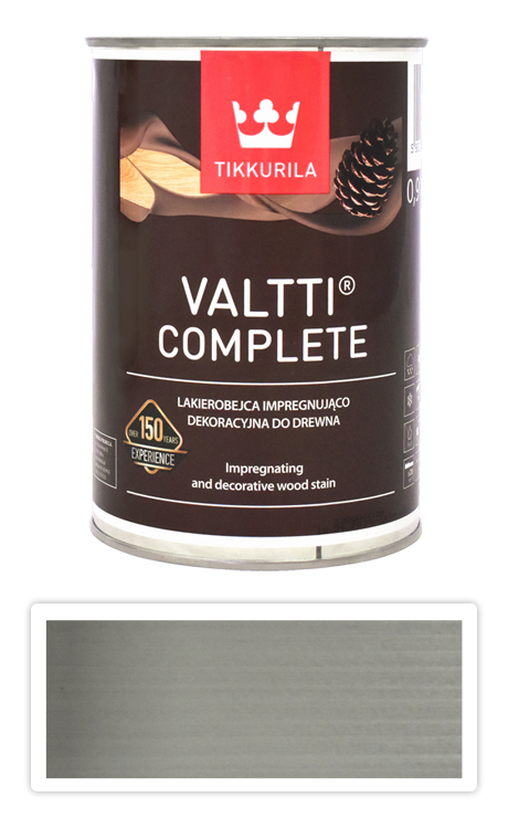 TIKKURILA Valtti Complete - matná tenkovrstvá lazura s ochranou proti UV záření 0.9 l Kaste 5081