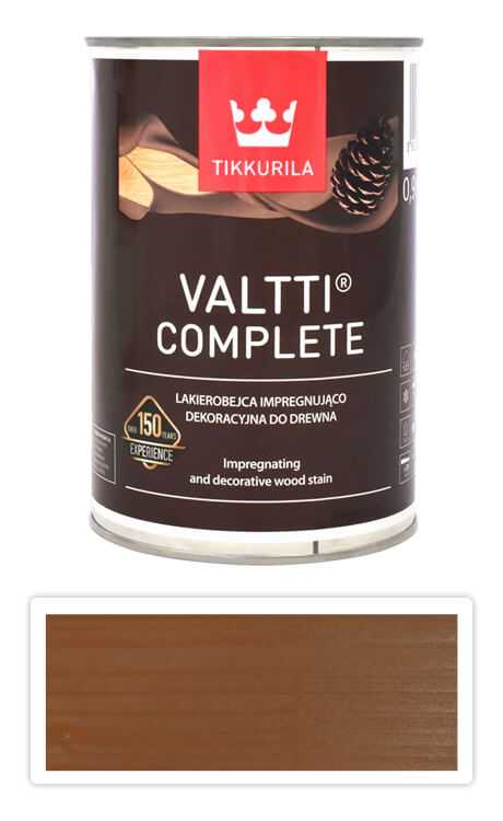 TIKKURILA Valtti Complete - matná tenkovrstvá lazura s ochranou proti UV záření 0.9 l Pouta 5052