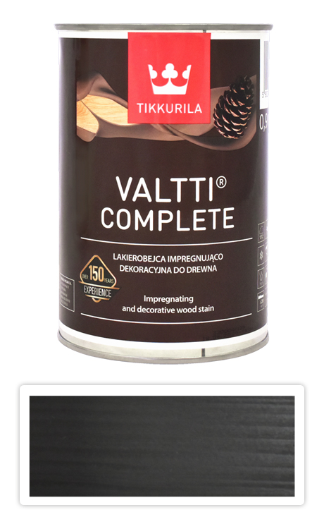 TIKKURILA Valtti Complete - matná tenkovrstvá lazura s ochranou proti UV záření 0.9 l Turve 5088