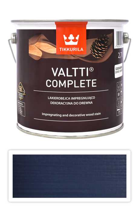 TIKKURILA Valtti Complete - matná tenkovrstvá lazura s ochranou proti UV záření 2.7 l Ilta 5085