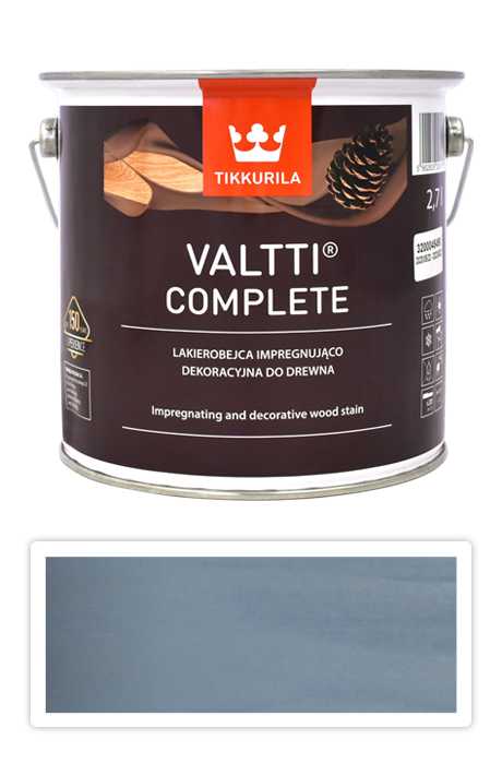 TIKKURILA Valtti Complete - matná tenkovrstvá lazura s ochranou proti UV záření 2.7 l Kajo 5084