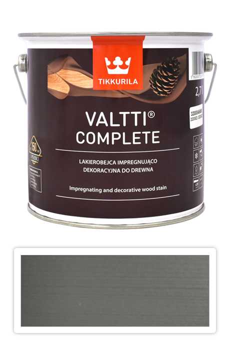TIKKURILA Valtti Complete - matná tenkovrstvá lazura s ochranou proti UV záření 2.7 l Kivi 5083