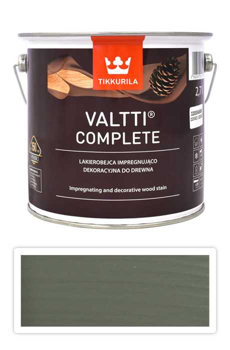 TIKKURILA Valtti Complete - matná tenkovrstvá lazura s ochranou proti UV záření 2.7 l Näre 5068