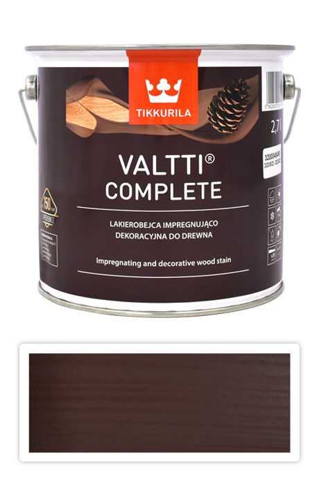 TIKKURILA Valtti Complete - matná tenkovrstvá lazura s ochranou proti UV záření 2.7 l Petäjä 5073