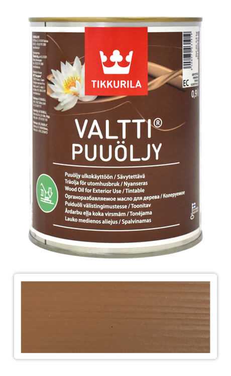 TIKKURILA Valtti wood oil - olej na terasy a nábytek 0.9 l Pihka 5051