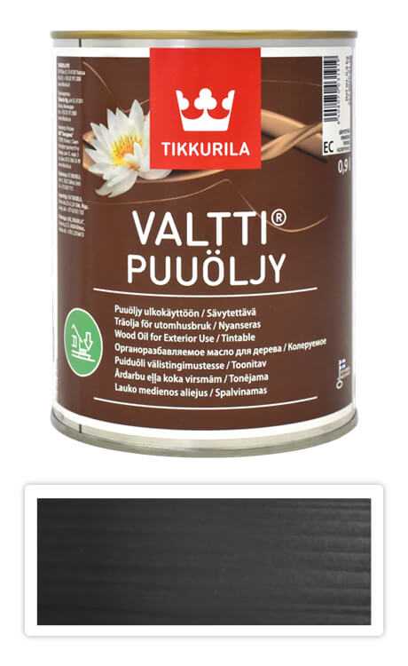 TIKKURILA Valtti wood oil - olej na terasy a nábytek 0.9 l Turve 5088