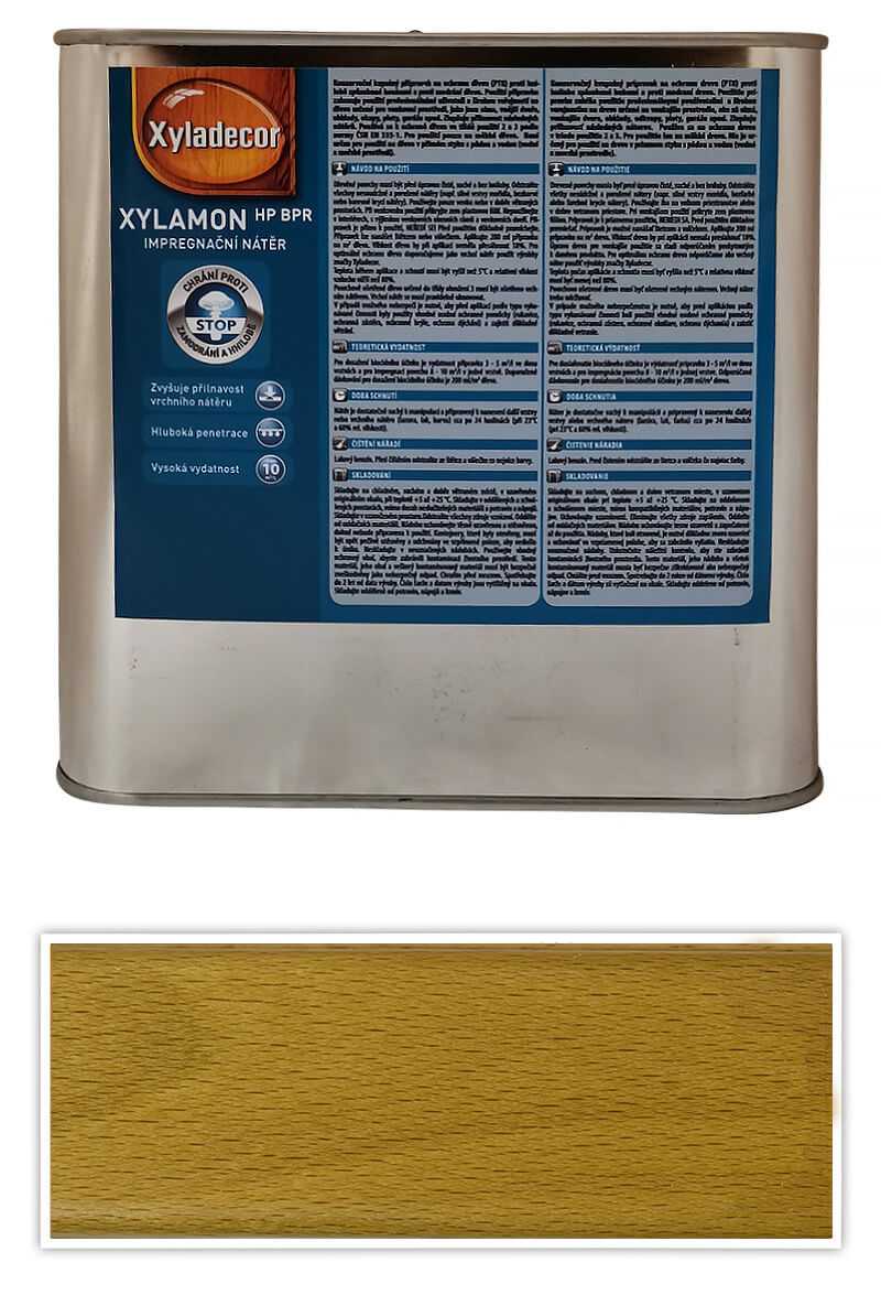 XYLADECOR Xylamon HP BPR - impregnační nátěr do exteriéru 2.5 l Bezbarvý