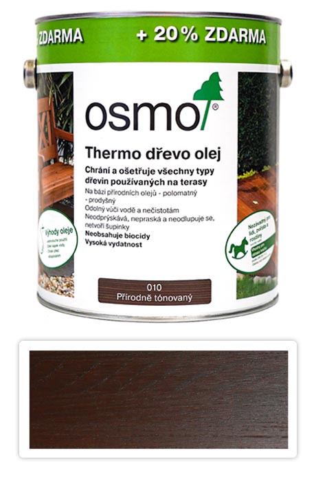 OSMO Speciální olej na terasy 3 l Thermo-dřevo 010