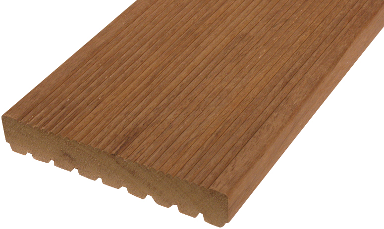 Terasová prkna 25x145x2750 Merbau - povrch jemná drážka