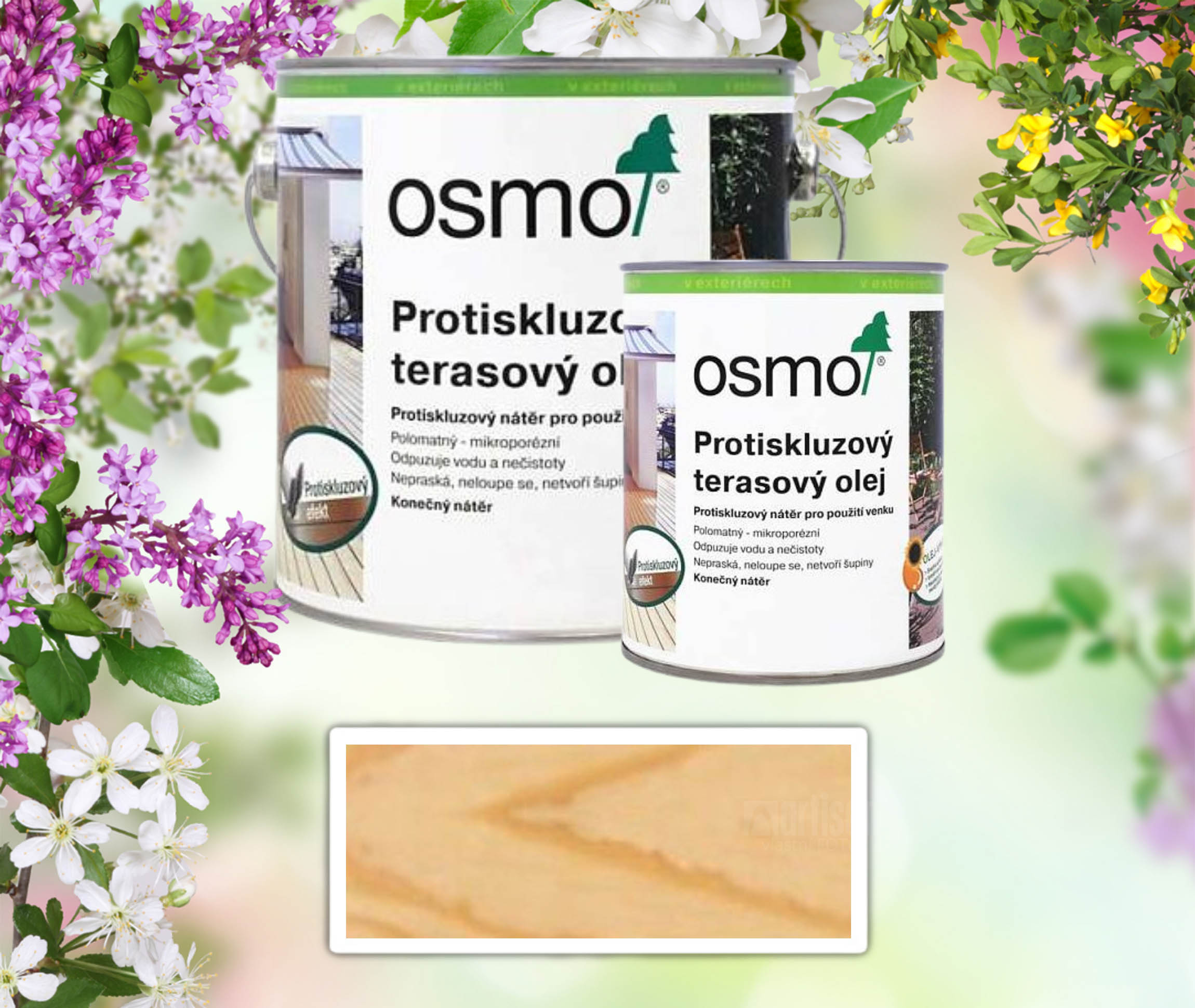 OSMO SADA - protiskluzový terasový olej 2.5 l Bezbarvý 430 + 0.75 l ZDARMA