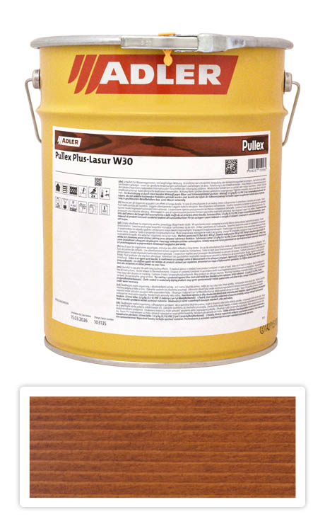 ADLER Pullex Plus Lasur - lazura na ochranu dřeva v exteriéru 9.5 l Borovice 50331