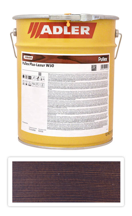ADLER Pullex Plus Lasur - lazura na ochranu dřeva v exteriéru 9.5 l Palisandr 50324
