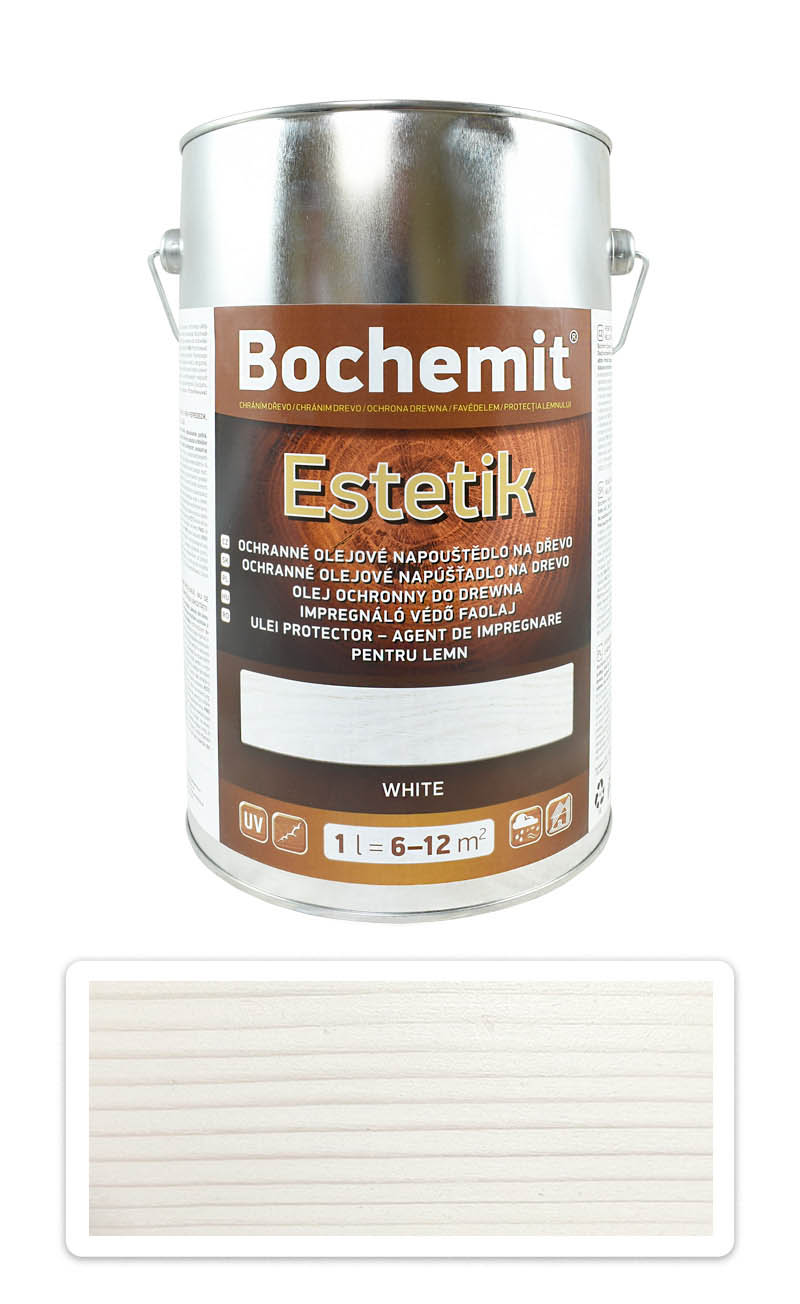 BOCHEMIT Estetik Vintage - olejová lazura 5 l Bílá