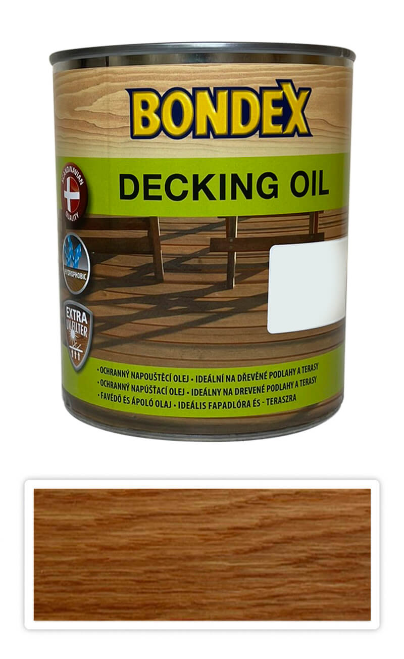 BONDEX Decking Oil - speciální napouštěcí olej 0.75 l Bezbarvý