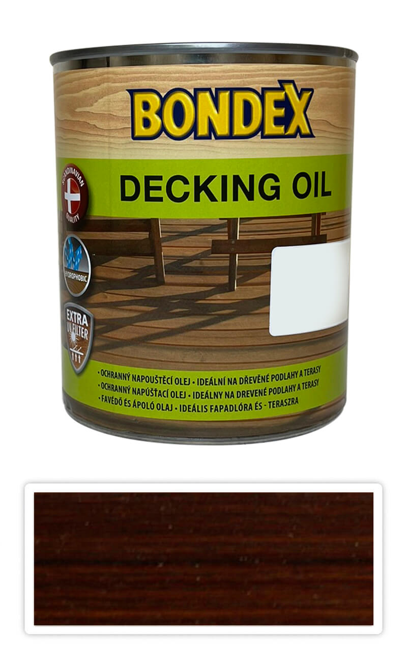 BONDEX Decking Oil - speciální napouštěcí olej 0.75 l Palisandr