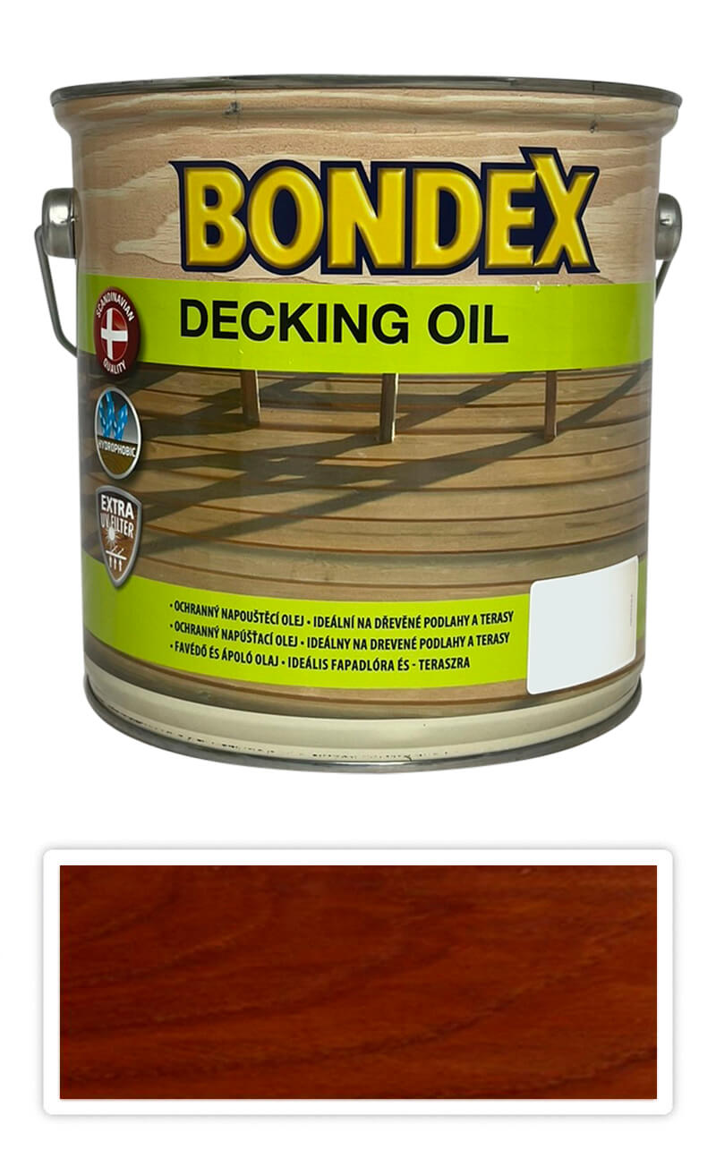 BONDEX Decking Oil - speciální napouštěcí olej 2.5 l Červený mahagon