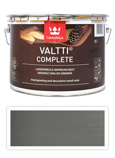 TIKKURILA Valtti Complete - matná tenkovrstvá lazura s ochranou proti UV záření 9 l Kivi 5083