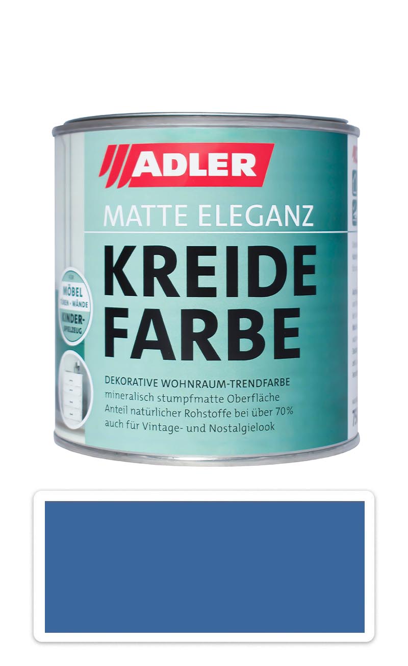 ADLER Kreidefarbe - univerzální vodou ředitelná křídová barva do interiéru 0.375 l Rucksack