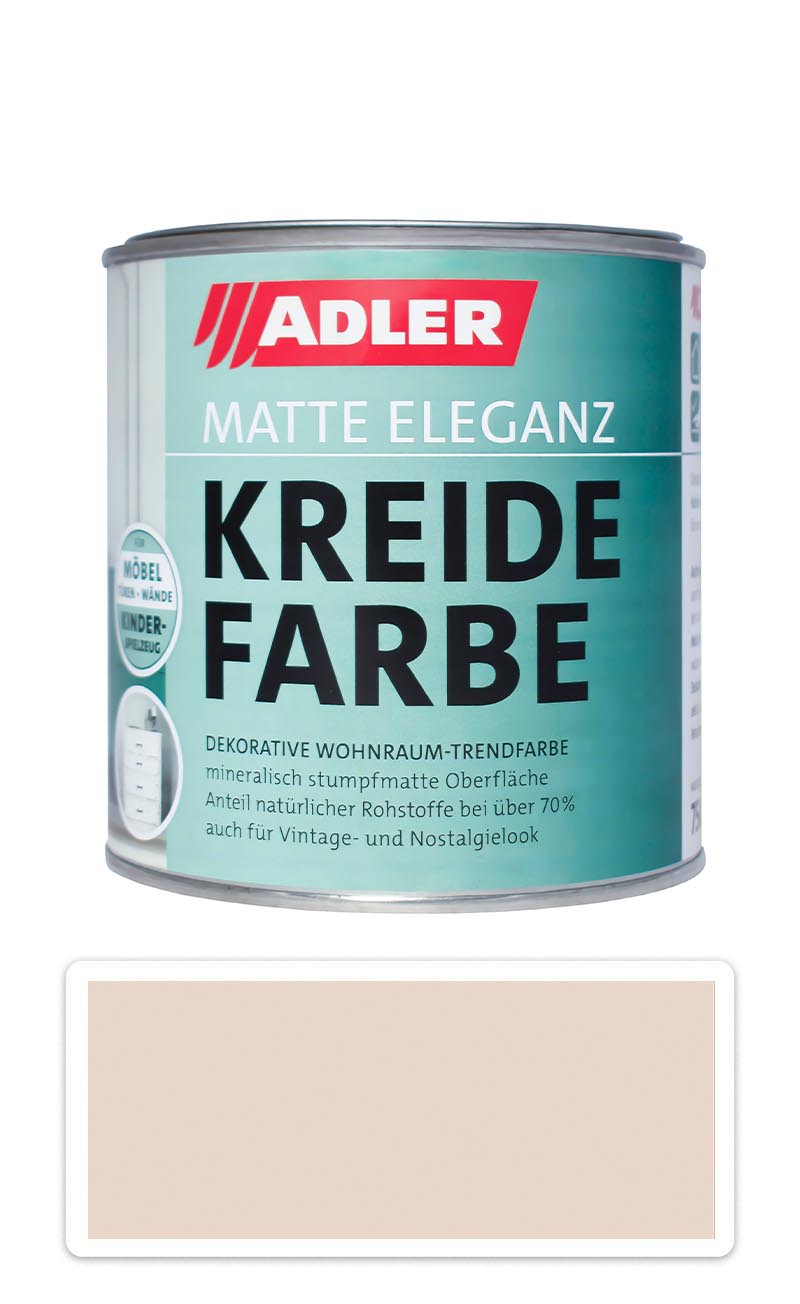 ADLER Kreidefarbe - univerzální vodou ředitelná křídová barva do interiéru 0.75 l Abenteuer