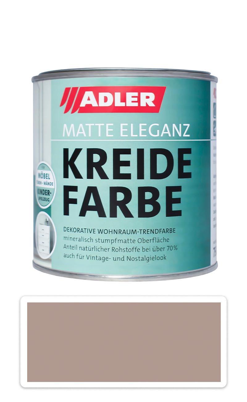 ADLER Kreidefarbe - univerzální vodou ředitelná křídová barva do interiéru 0.75 l Gipfelkreuz