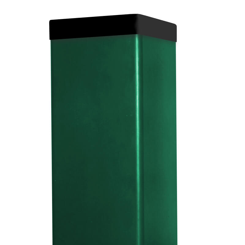 Zelený sloupek DAMIPLAST® 65x65 s krytkou
