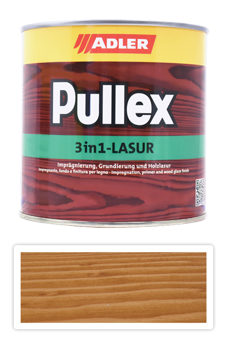 ADLER Pullex 3in1 Lasur - tenkovrstvá impregnační lazura 0.75 l Dub